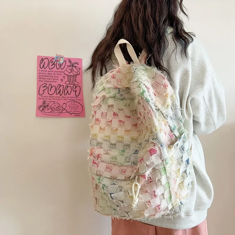 WICKBUEN Canvas Backpack Unisex Multicolor-1