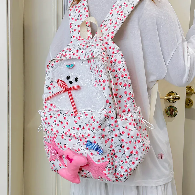 WICKBUEN Nylon Backpack Regular Women's White-5