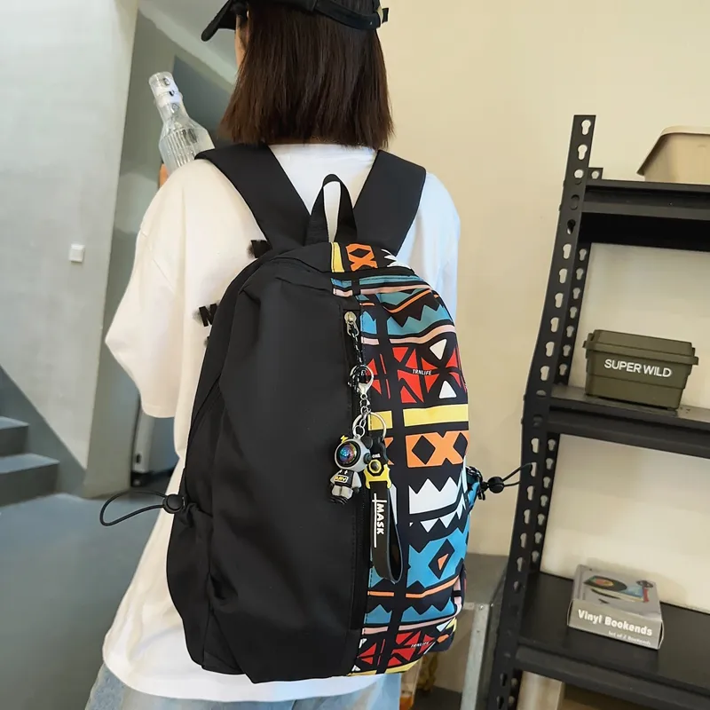 WICKBUEN Nylon Backpack Unisex Multicolor-17