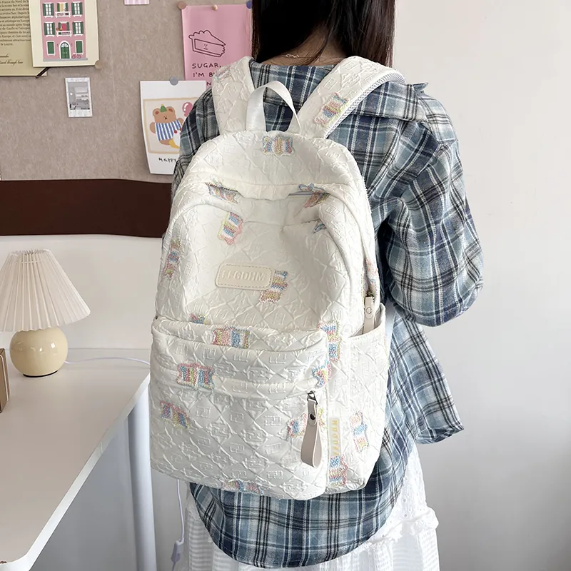 WICKBUEN Canvas Backpack Women's Multicolor-2