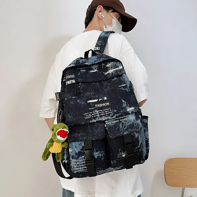 WICKBUEN Nylon Backpack Unisex Multicolor-9