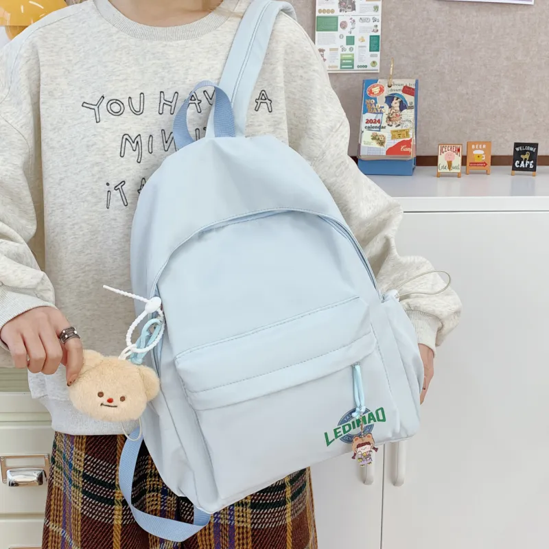 WICKBUEN Nylon Fabric Backpack Unisex Multicolor-23