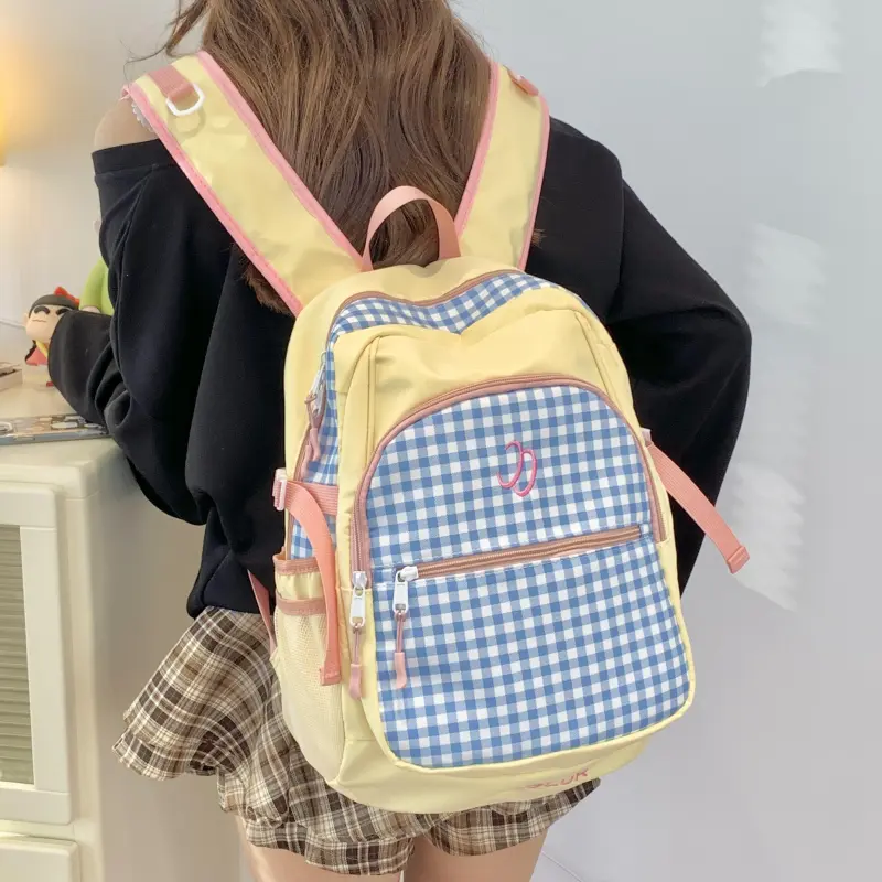 WICKBUEN Fabric Backpack Unisex Yellow/Black-2