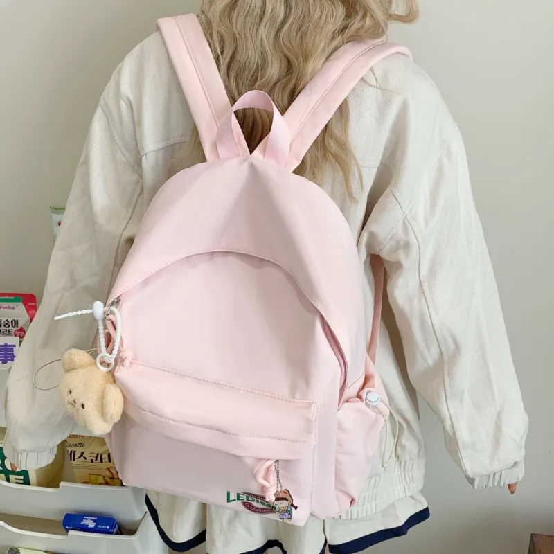 WICKBUEN Nylon Fabric Backpack Unisex Multicolor-15