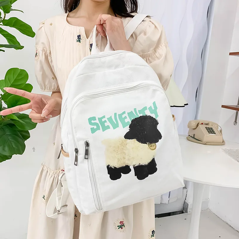 WICKBUEN Nylon Backpack Unisex Aries/Black Sheep-11
