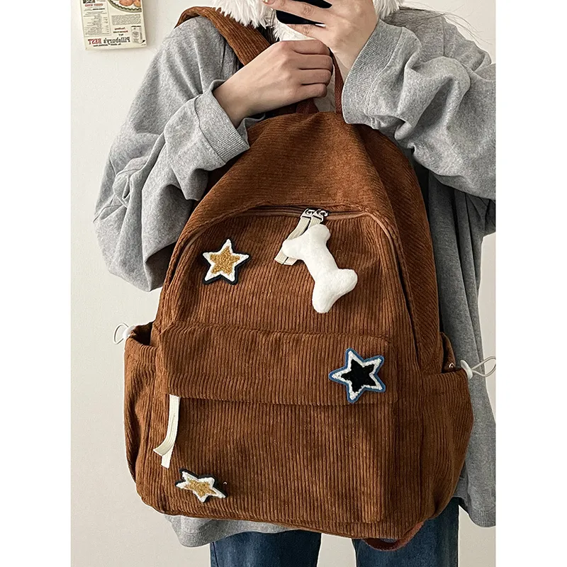 WICKBUEN Corduroy Backpack Women's Multicolor-18