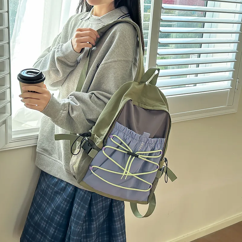 WICKBUEN Nylon Backpack Unisex Multicolor-16