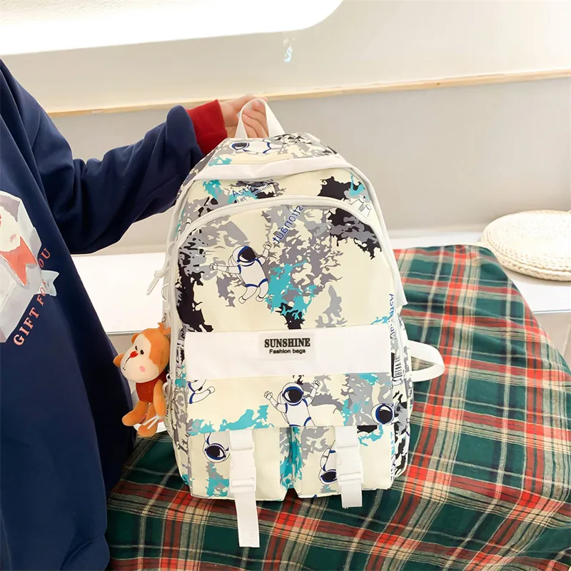 WICKBUEN Nylon Backpack Unisex Multicolor-11