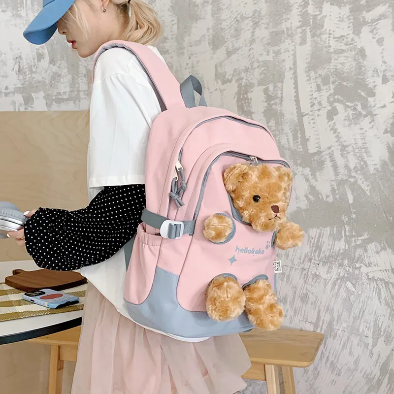 WICKBUEN Nylon Fabric Backpack Women's Multicolor-28