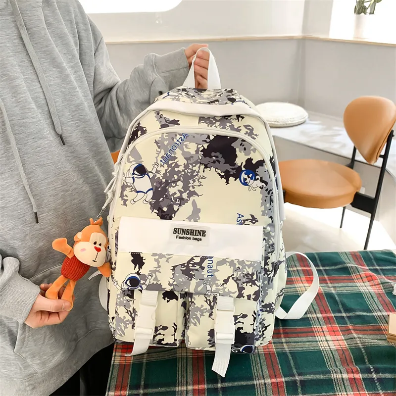 WICKBUEN Nylon Backpack Unisex Multicolor-5