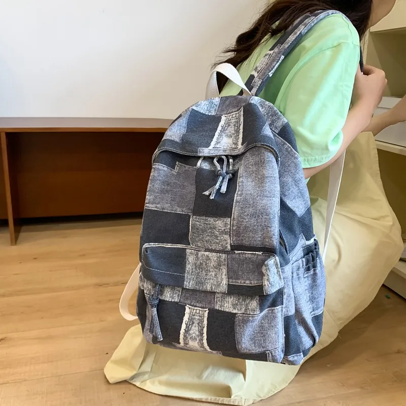 WICKBUEN Canvas Backpack Unisex Multicolor-6