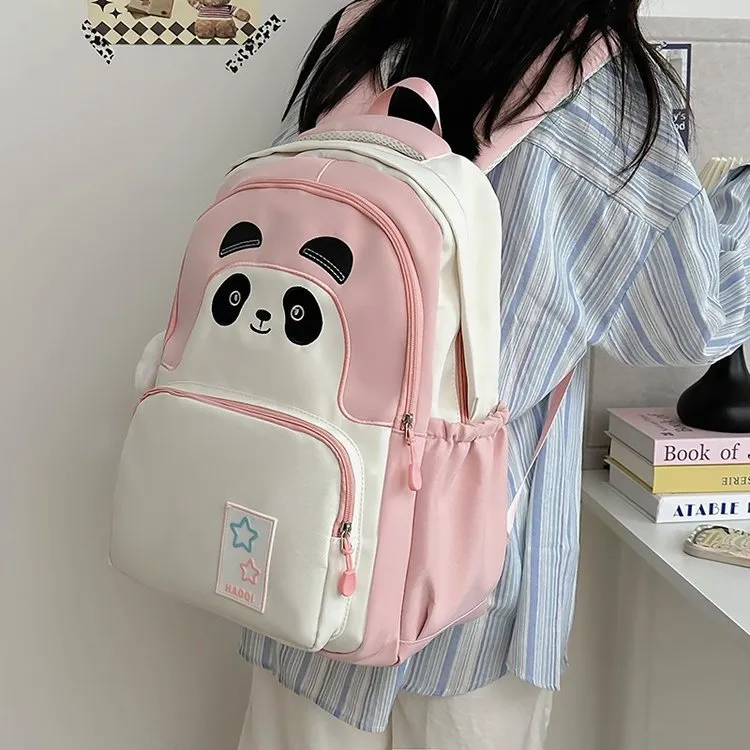 WICKBUEN Nylon Backpack Regular Unisex Black/Yellow/Blue/Pink-7