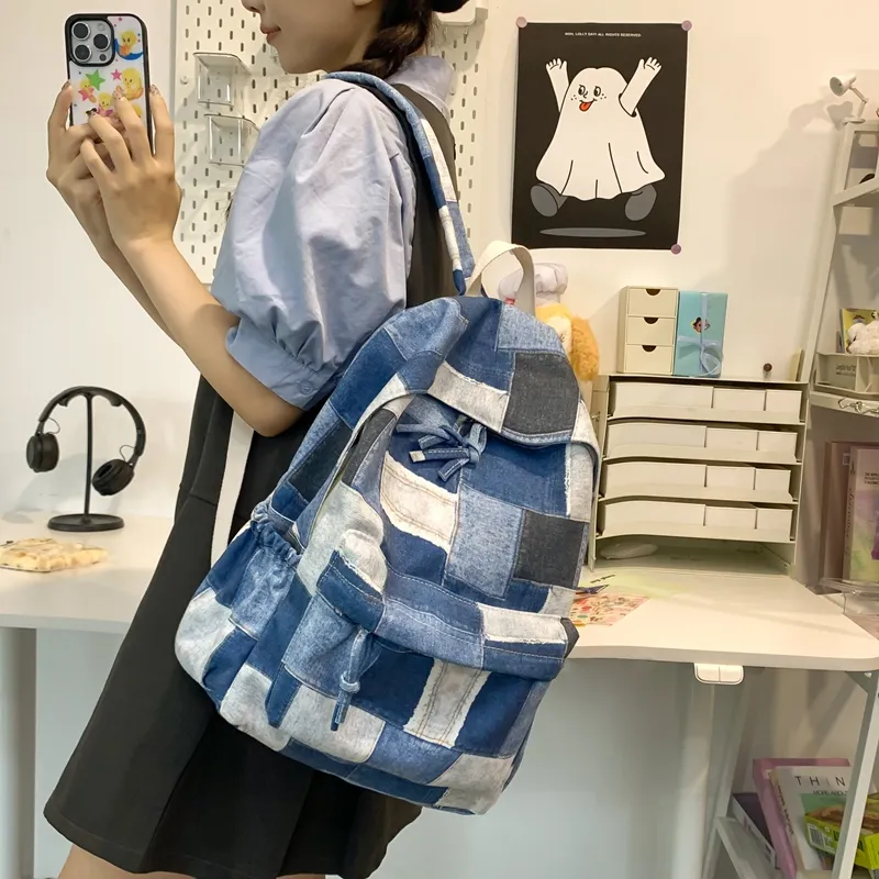 WICKBUEN Canvas Backpack Unisex Multicolor-3