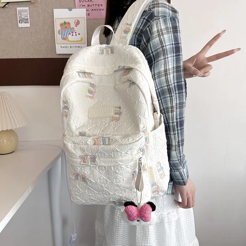 WICKBUEN Canvas Backpack Women's Multicolor-3