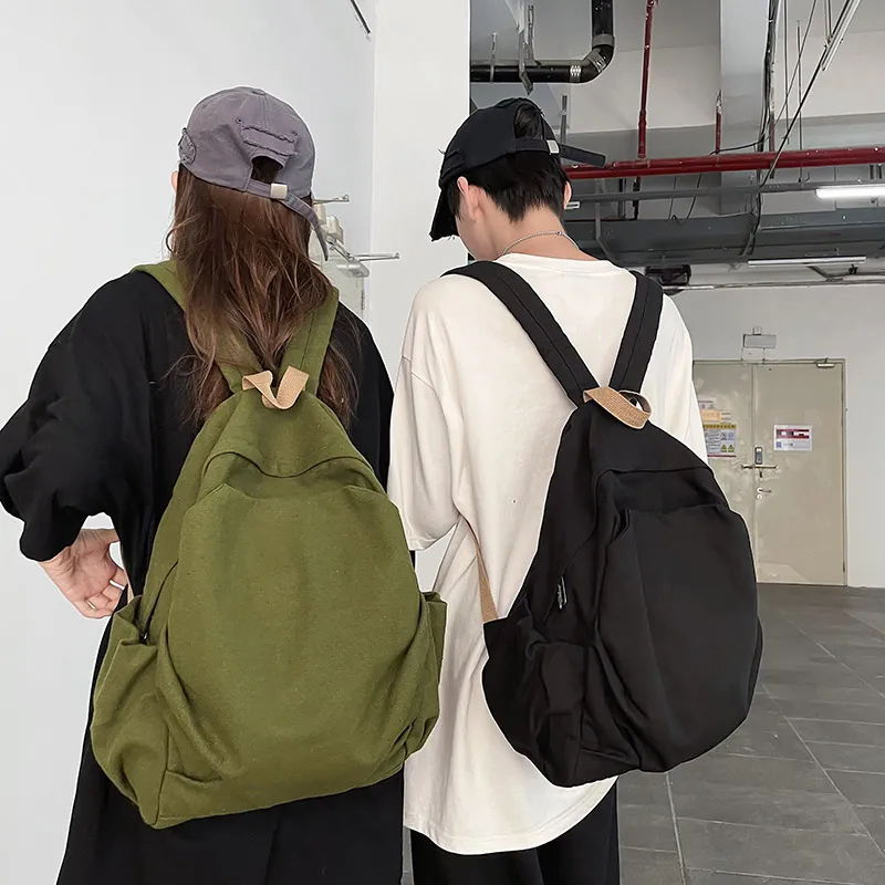 WICKBUEN Washable Canvas Backpack Unisex Multicolor-5