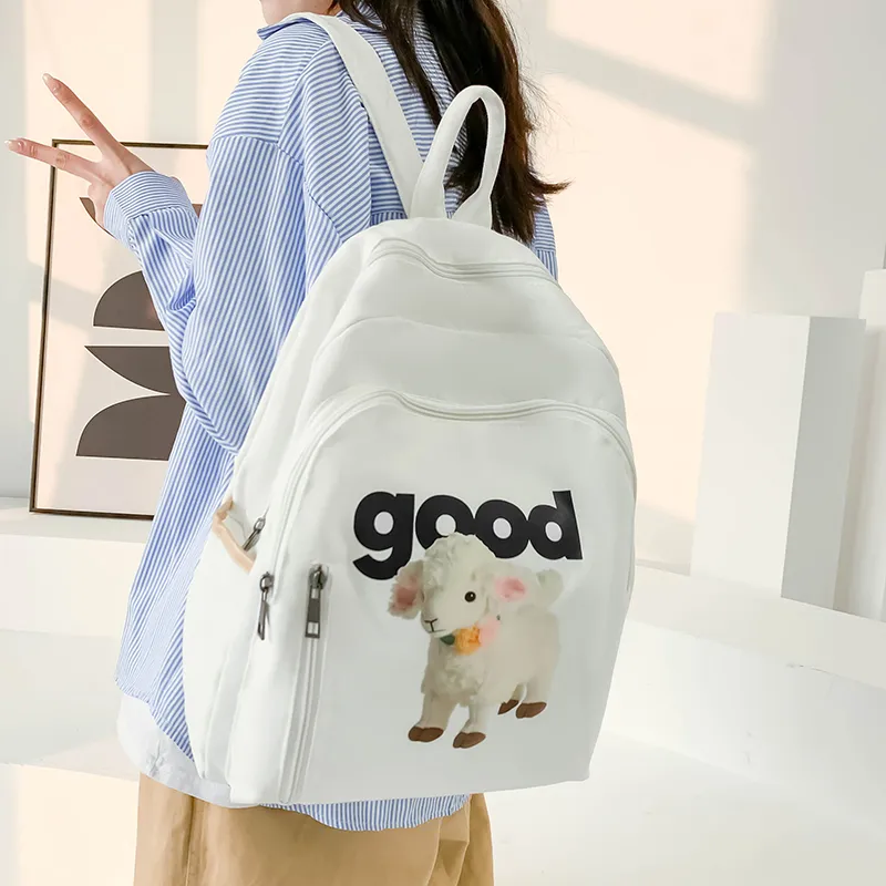WICKBUEN Nylon Backpack Unisex Aries/Black Sheep-4