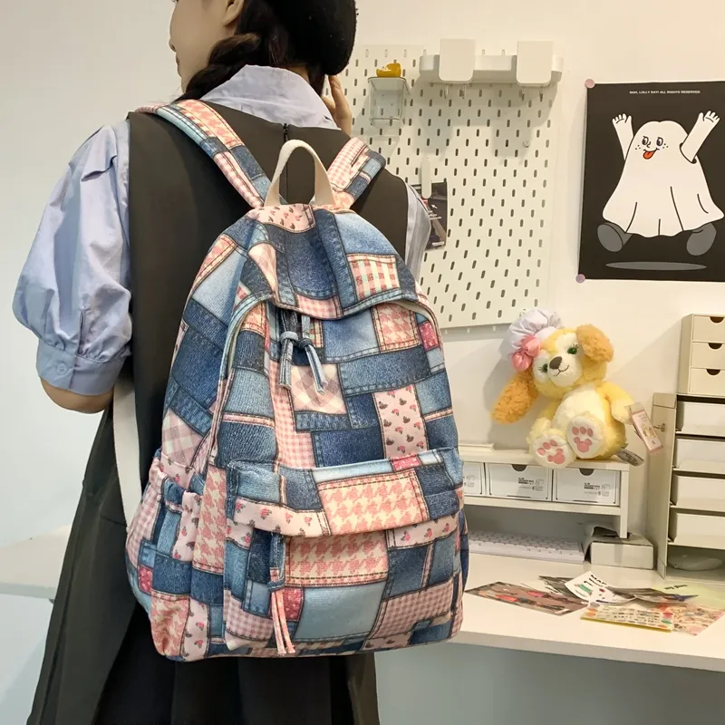 WICKBUEN Canvas Backpack Unisex Multicolor-14
