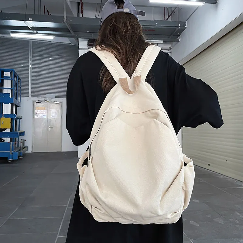 WICKBUEN Washable Canvas Backpack Unisex Multicolor-7