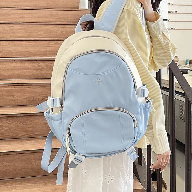 WICKBUEN Oxford Backpack Regular Unisex White/Black-4