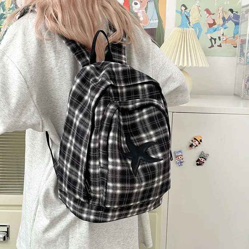 WICKBUEN Nylon Backpack Regular Unisex Black-5