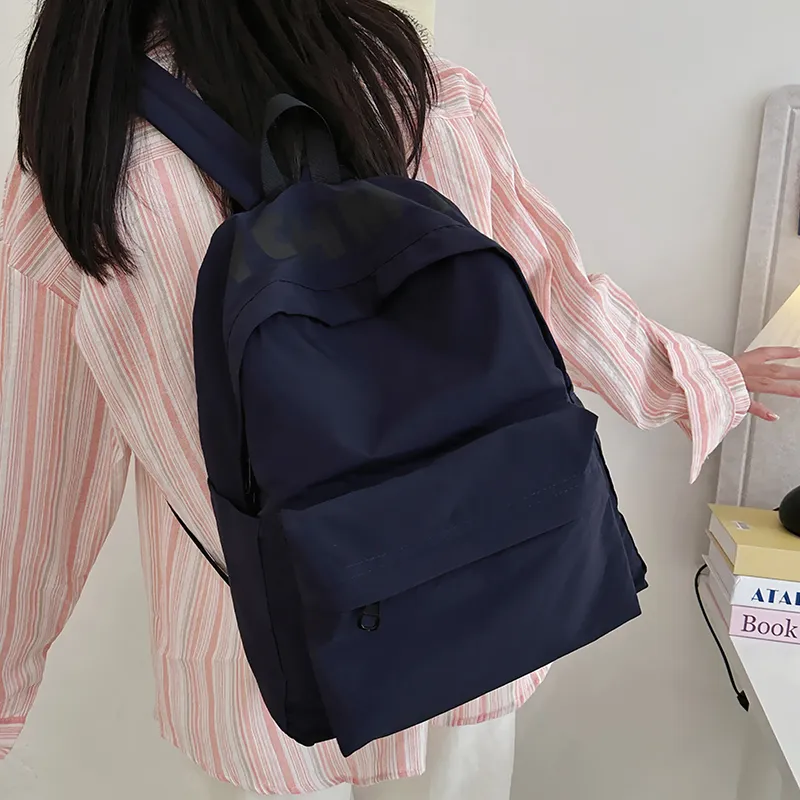 WICKBUEN Nylon Backpack Regular Unisex Green/White/Red/Black/Blue-21