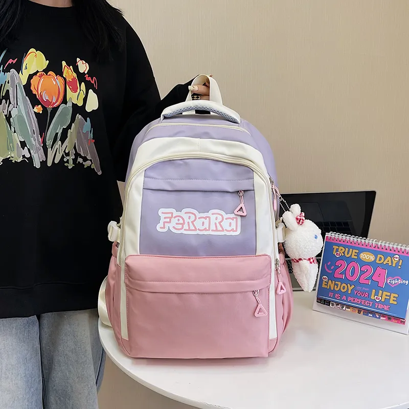 WICKBUEN Canvas Backpack Unisex Multicolor-8