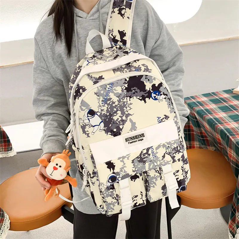 WICKBUEN Nylon Backpack Unisex Multicolor-4