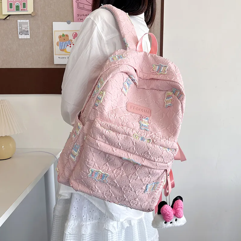 WICKBUEN Canvas Backpack Women's Multicolor-9