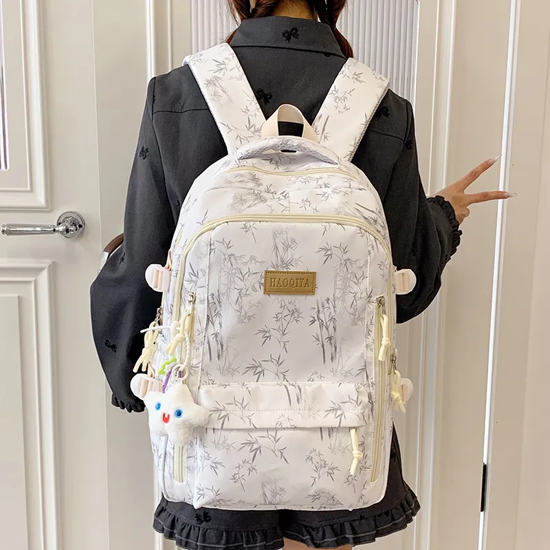 WICKBUEN Nylon Fabric Backpack Women's Multicolor-3