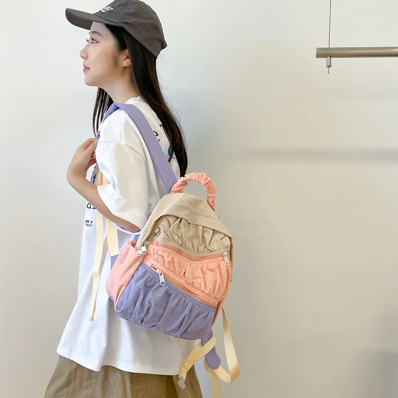 WICKBUEN Composite Cloth Backpack Tubas Unisex Multicolor-5