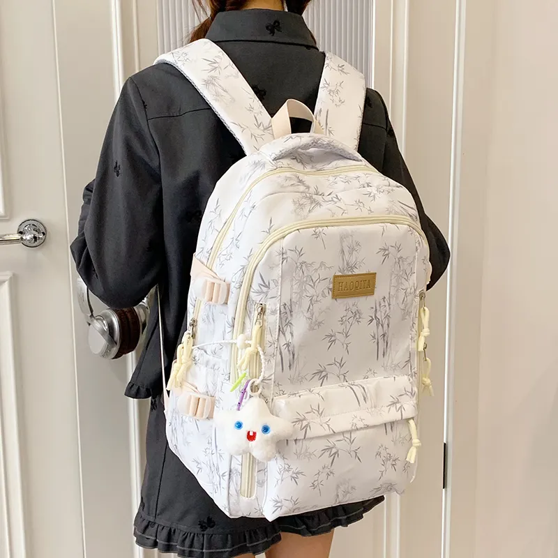 WICKBUEN Nylon Fabric Backpack Women's Multicolor-1