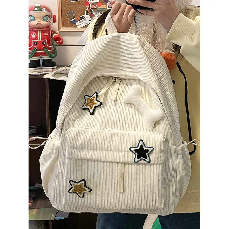 WICKBUEN Corduroy Backpack Women's Multicolor-1