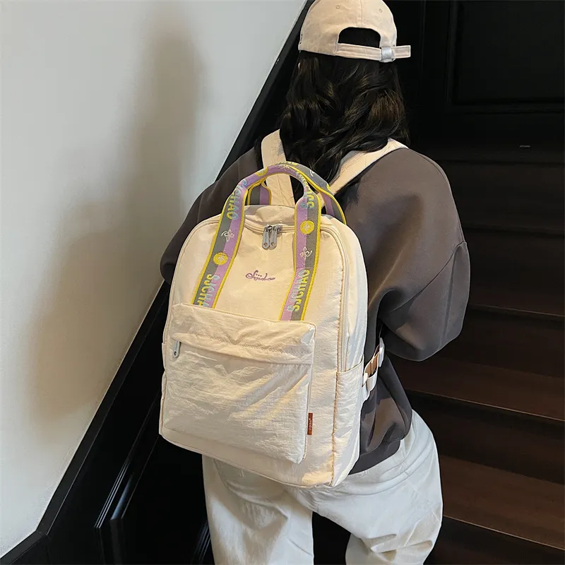 WICKBUEN Canvas Backpack Unisex Multicolor-7