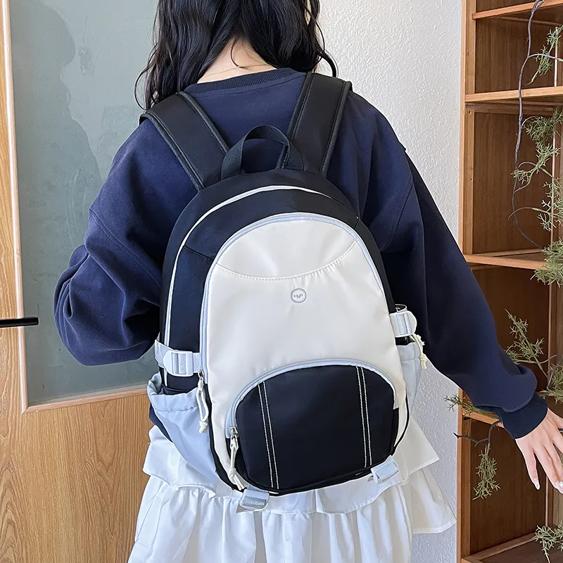 WICKBUEN Oxford Backpack Regular Unisex White/Black-10