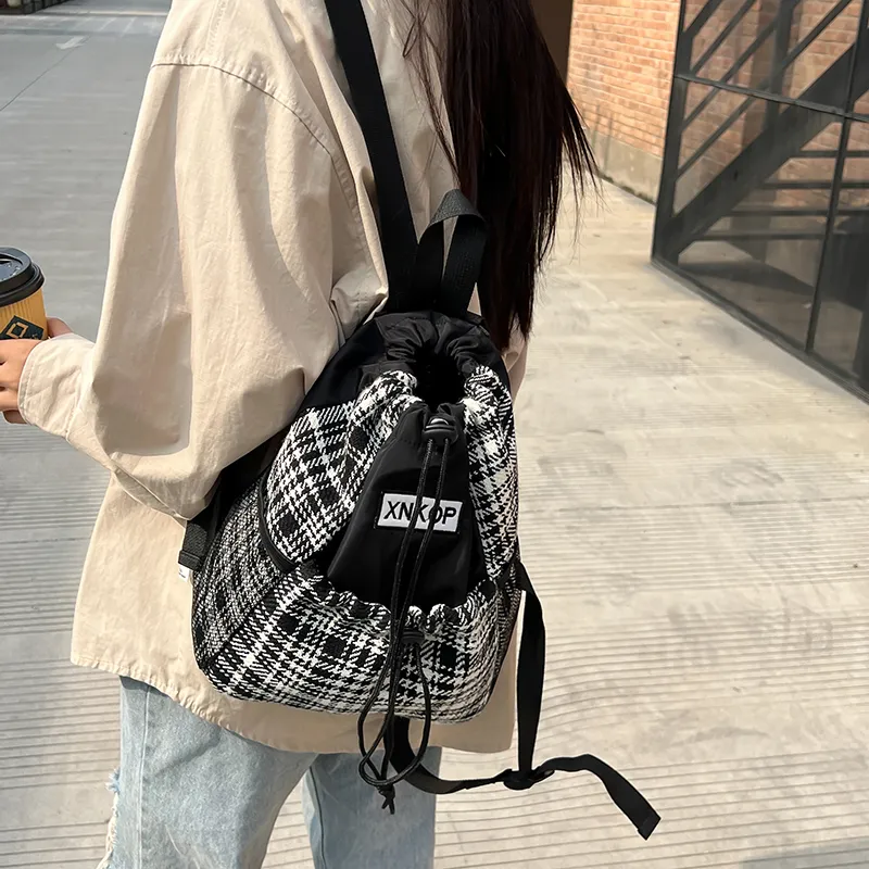 WICKBUEN Nylon With Woolen Backpack Women's Multicolor-11