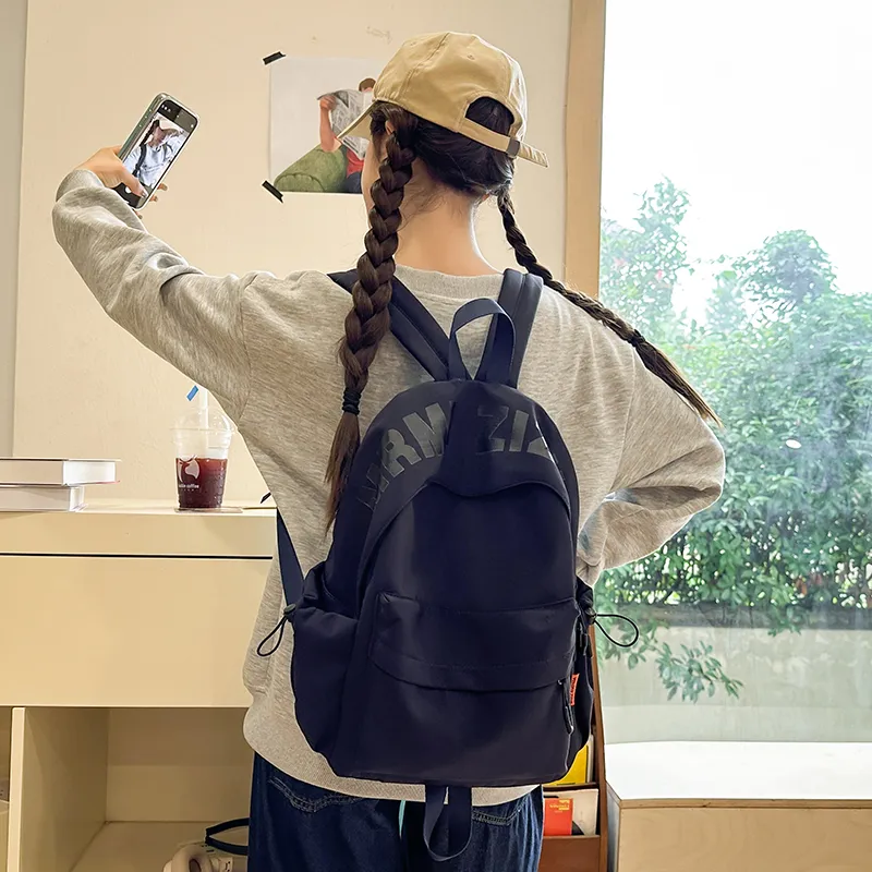 WICKBUEN Nylon Backpack Regular Unisex White/Black/Red/Green-19