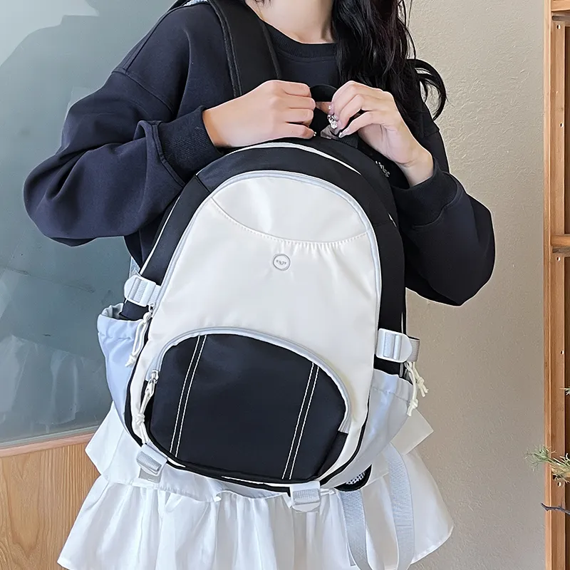 WICKBUEN Oxford Backpack Regular Unisex White/Black-7