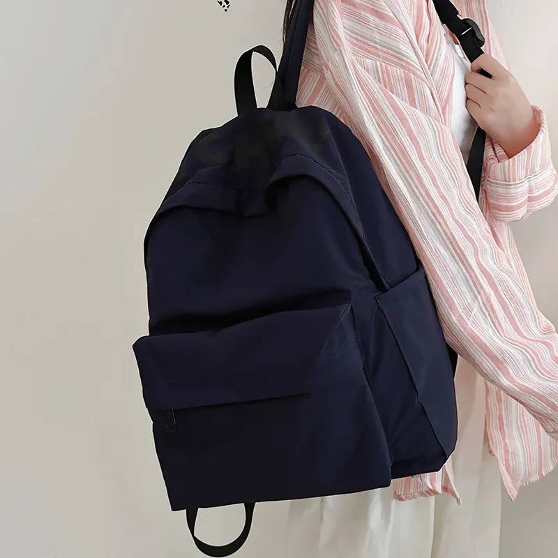 WICKBUEN Nylon Backpack Regular Unisex Green/White/Red/Black/Blue-23