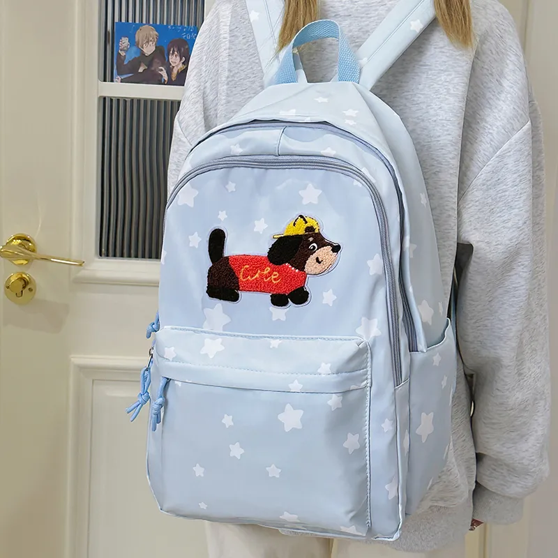 WICKBUEN Nylon Backpack Tubas Women's White/Yellow/Blue-14