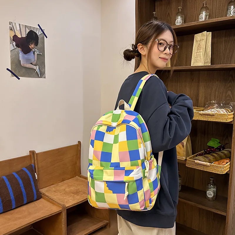 WICKBUEN Nylon Backpack Unisex Multicolor-6