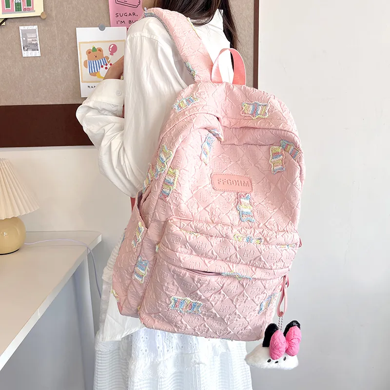 WICKBUEN Canvas Backpack Women's Multicolor-7