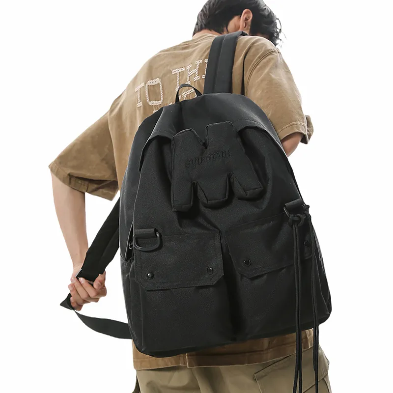 WICKBUEN Nylon Backpack Unisex Multicolor-11