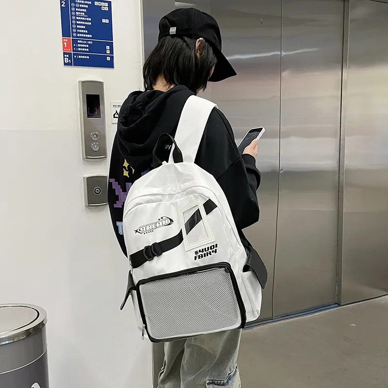 WICKBUEN Nylon Backpack Unisex Multicolor-5
