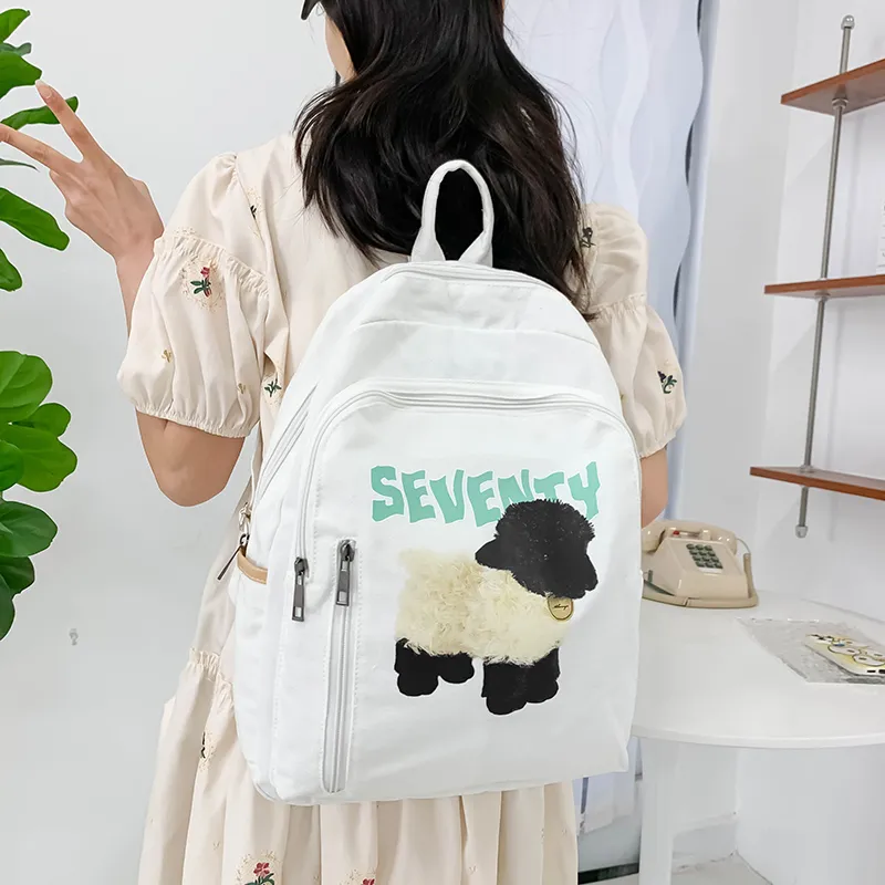 WICKBUEN Nylon Backpack Unisex Aries/Black Sheep-9