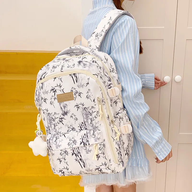 WICKBUEN Nylon Fabric Backpack Women's Multicolor-12