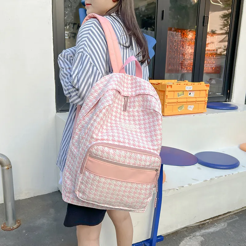 WICKBUEN Nylon Fabric Backpack Women's Multicolor-4