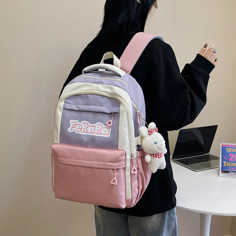 WICKBUEN Canvas Backpack Unisex Multicolor-10