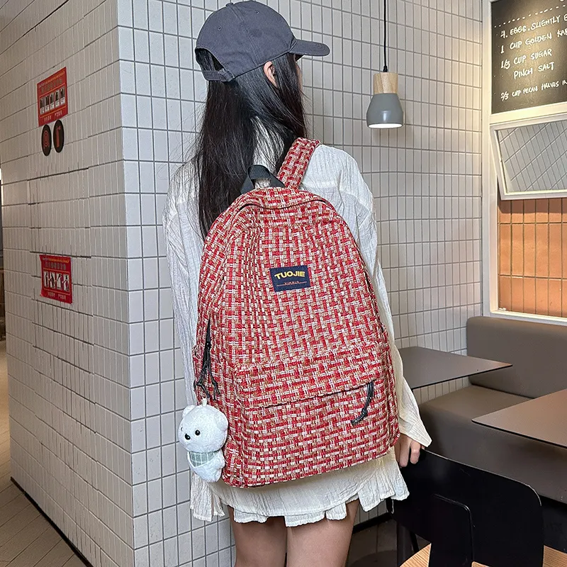 WICKBUEN PU Backpack Women's Multicolor-11