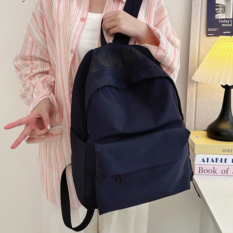 WICKBUEN Nylon Backpack Regular Unisex Green/White/Red/Black/Blue-25