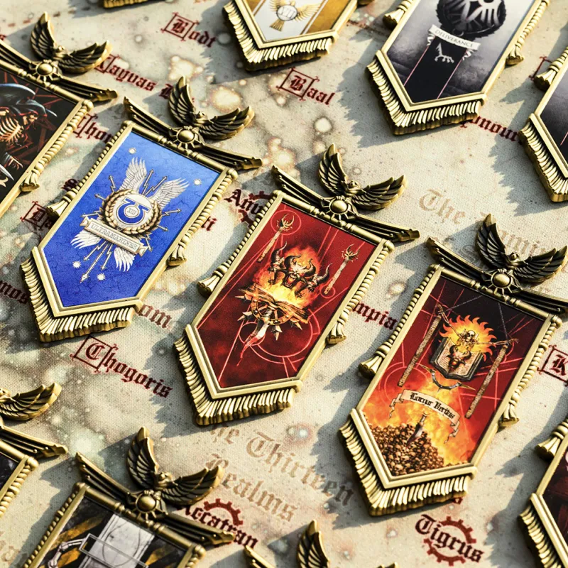 STARFORGED Warhammer 30K  The Horus Heresy Chapter 1  The Word Bearers Battle Standard Anime / Games Fridge Magnets-1